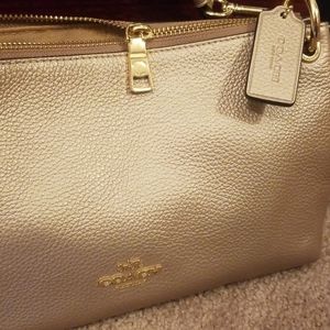 Coach Purse in Rose Gold Metallic